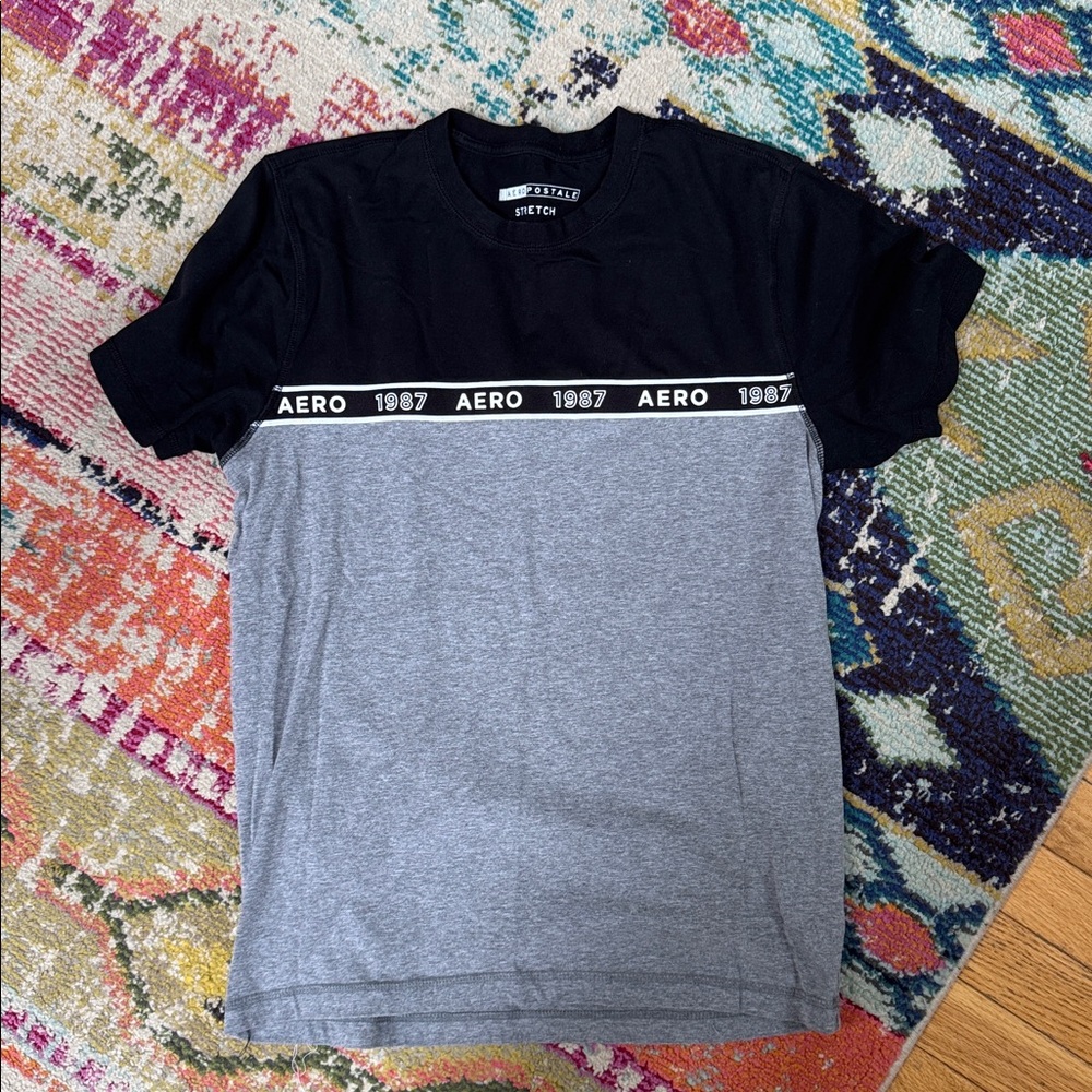 Aero Black and Gray T-Shirt